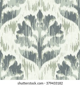 Distressed medieval damask pattern seamless vector background tile
