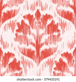 Distressed medieval damask pattern seamless vector background tile
