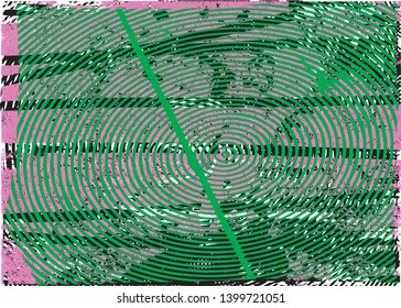 Distressed multicolor background with spots, scratches and lines. Abstract vector illustration