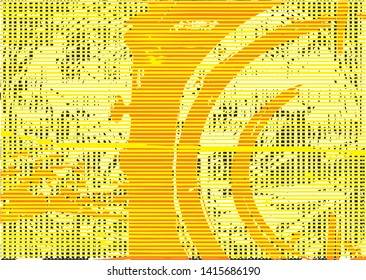 Distressed multicolor background with spots, scratches and lines. Abstract vector illustration