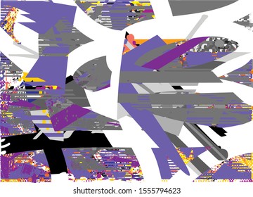 Distressed multicolor background with spots, scratches and lines. Abstract illustration.