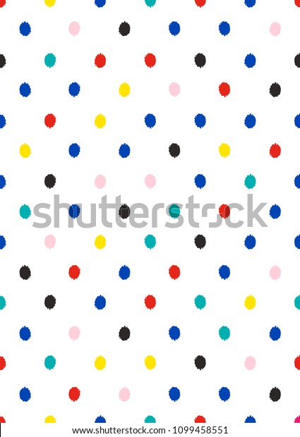 multi colored polka dot shirt