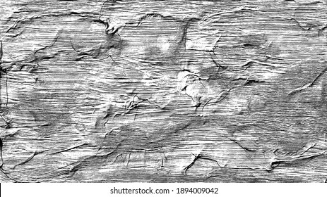 Distressed overlay black and white vector texture. Rough grunge distorted background