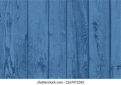 Distressed overlay bue wooden plank texture, grunge background. abstract halftone vector illustration