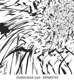 Distressed overlay granule texture. Grunge grainy texture for making your design aged. Urban messy dirty cover template. EPS10 vector.