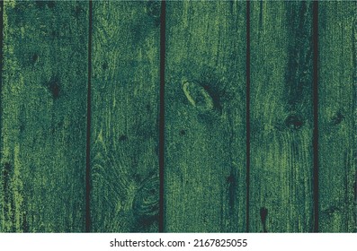 Distressed overlay green, olive, grey wooden plank texture, grunge background. abstract halftone vector illustration