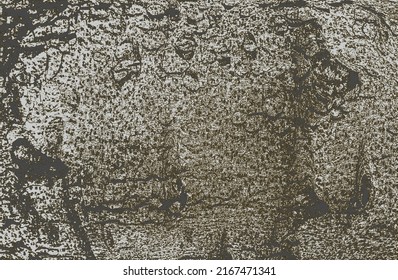 Texture grise d'écorce en bois, arrière-plan grunge. illustration vectorielle abstraite demi-teint