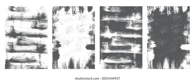 distressed overlay grunge texture background set