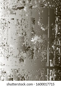 Distressed overlay metallic silver chromium plated texture. grunge background. abstract vector illustration