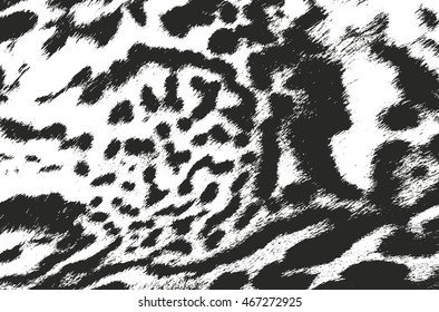 Distressed overlay texture of animals fur. grunge background. abstract halftone vector illustration