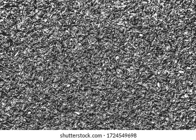 Distressed overlay texture of bean pods, plant stems, dry leaves. grunge black and white background. abstract halftone vector illustration