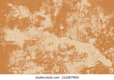 Distressed overlay texture of beige cracked concrete, stone or asphalt. grunge background. abstract halftone vector illustration