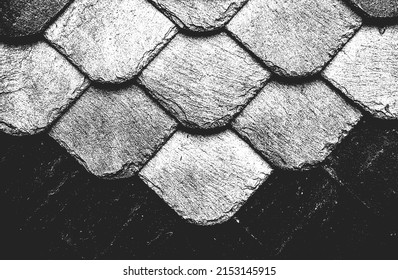 Distressed overlay texture of ceramic tiles, mosaic, paving stones with ornament. grunge background. abstract halftone vector illustration.