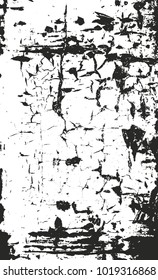 Distressed overlay texture of cracked concrete, stone or asphalt. grunge background. abstract vector illustration