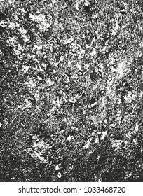 Distressed overlay texture of cracked concrete, stone or asphalt. grunge background. abstract halftone vector illustration