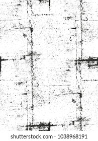Distressed overlay texture of cracked concrete, stone or asphalt. grunge background. abstract halftone vector illustration