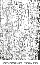 Distressed overlay texture of cracked concrete, stone or asphalt. grunge background. abstract halftone vector illustration