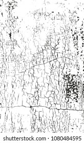 Distressed overlay texture of cracked concrete, stone or asphalt. grunge background. abstract halftone vector illustration
