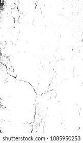 Distressed overlay texture of cracked concrete, stone or asphalt. grunge background. abstract halftone vector illustration