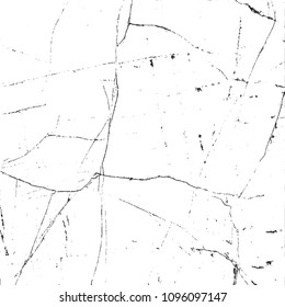 Distressed overlay texture of cracked concrete, stone or asphalt. grunge background. abstract halftone vector illustration