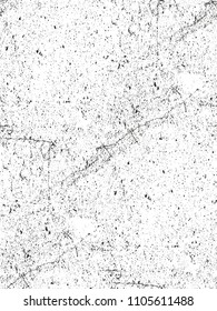 Distressed overlay texture of cracked concrete, stone or asphalt. grunge background. abstract halftone vector illustration
