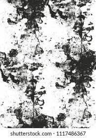 Distressed overlay texture of cracked concrete, stone or asphalt. grunge background. abstract halftone vector illustration