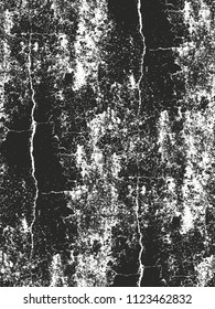 Distressed overlay texture of cracked concrete, stone or asphalt. grunge background. abstract halftone vector illustration