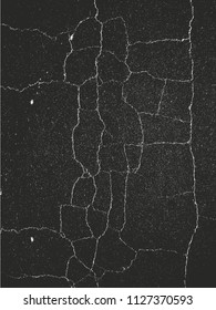 Distressed overlay texture of cracked concrete, stone or asphalt. grunge background. abstract halftone vector illustration