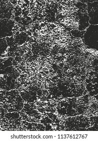 Distressed overlay texture of cracked concrete, stone or asphalt. grunge background. abstract halftone vector illustration