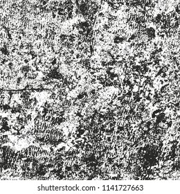 Distressed overlay texture of cracked concrete, stone or asphalt. grunge background. abstract halftone vector illustration