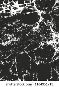 Distressed overlay texture of cracked concrete, stone or asphalt. grunge background. abstract halftone vector illustration