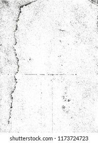 Distressed overlay texture of cracked concrete, stone or asphalt. grunge background. abstract halftone vector illustration