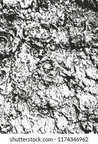 Distressed overlay texture of cracked concrete, stone or asphalt. grunge background. abstract halftone vector illustration