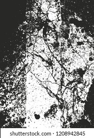 Distressed overlay texture of cracked concrete, stone or asphalt. grunge background. abstract halftone vector illustration