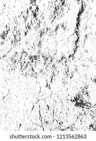 Distressed overlay texture of cracked concrete, stone or asphalt. grunge background. abstract halftone vector illustration