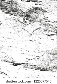 Distressed overlay texture of cracked concrete, stone or asphalt. grunge background. abstract halftone vector illustration