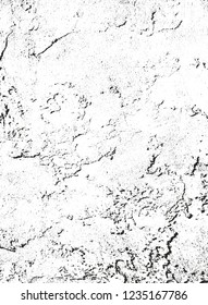 Distressed overlay texture of cracked concrete, stone or asphalt. grunge background. abstract halftone vector illustration
