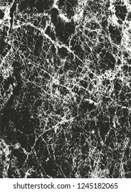 Distressed overlay texture of cracked concrete, stone or asphalt. grunge background. abstract halftone vector illustration