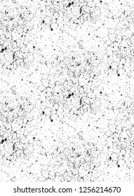 Distressed overlay texture of cracked concrete, stone or asphalt. grunge background. abstract halftone vector illustration