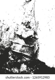 Distressed overlay texture of cracked concrete, stone or asphalt. grunge background. abstract halftone vector illustration