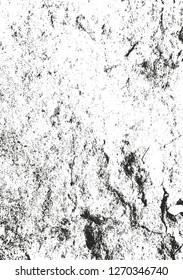 Distressed overlay texture of cracked concrete, stone or asphalt. grunge background. abstract halftone vector illustration