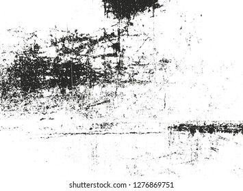 Distressed overlay texture of cracked concrete, stone or asphalt. grunge background. abstract halftone vector illustration