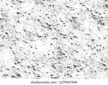 Distressed overlay texture of cracked concrete, stone or asphalt. grunge background. abstract halftone vector illustration