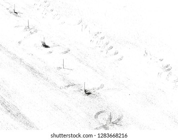 Distressed overlay texture of cracked concrete, stone or asphalt. grunge background. abstract halftone vector illustration