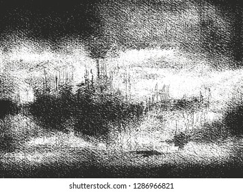 Distressed overlay texture of cracked concrete, stone or asphalt. grunge background. abstract halftone vector illustration