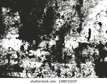 Distressed overlay texture of cracked concrete, stone or asphalt. grunge background. abstract halftone vector illustration