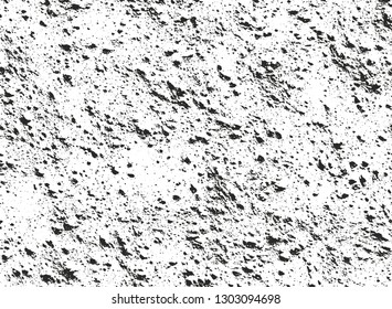 Distressed overlay texture of cracked concrete, stone or asphalt. grunge background. abstract halftone vector illustration