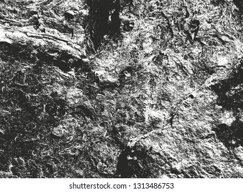 Distressed overlay texture of cracked concrete, stone or asphalt. grunge background. abstract halftone vector illustration