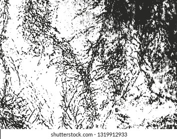Distressed overlay texture of cracked concrete, stone or asphalt. grunge background. abstract halftone vector illustration