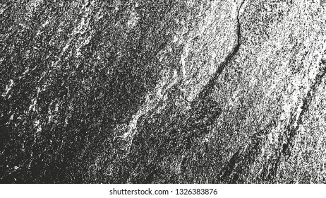 Distressed overlay texture of cracked concrete, stone or asphalt. grunge background. abstract halftone vector illustration